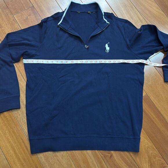 Polo by Ralph Lauren Men's Quarter Zip Navy Sweatshirt size XXL - Picture 8 of 9